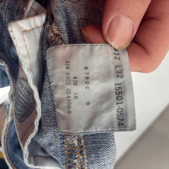 Vintage Levi's 501 Mens Actual 31x31 Blue Button Fly Jeans 90s Y2K Made In USA - Picture 9 of 11